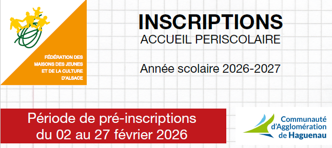 Schirrhein - Inscription accueil périscolaire maternel et élémentaire