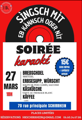Schirrhein - Soirée Karaoké