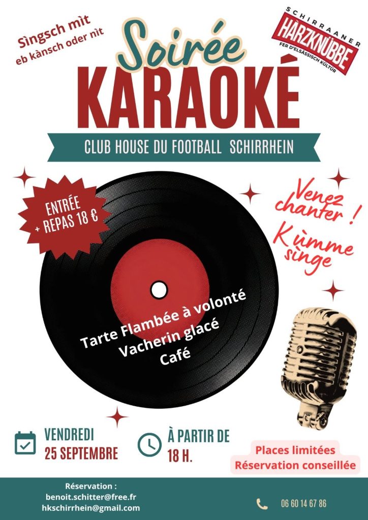 Schirrhein - 🎤 Soirée Karaoké avec l’association Hàrzknübbe ! 🎶